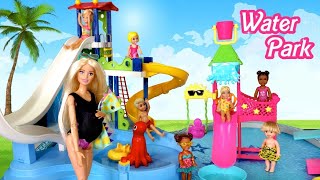 Elsa amp Anna toddlers  friends  pool  splash  floaties Barbie amp Ken Water Park Story  हिंदी [upl. by Gagnon846]