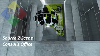 Source 2 Scenes  Consuls Office HalfLife 2 Beta [upl. by Euphemiah]