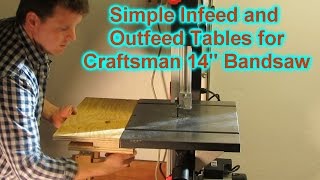 Craftsman 14quot Bandsaw Infeed Table [upl. by Ahsaek]