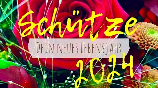 Schütze ♐️ Jahreslegung 2024 ❤️ Liebe und Fülle [upl. by Enahpets411]