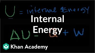 More on internal energy  Thermodynamics  Physics  Khan Academy [upl. by Ameyn]