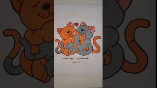 Gatinhos fofinhos desenho animado infantil pintando desenho brincadeira e jogos pra crianças kids [upl. by Aiciles453]