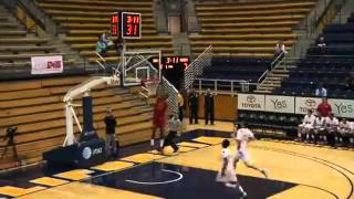 San Francisco  Berkeleys Langston MorrisWalker finishes the fastbreak with a dunk [upl. by Leribag]