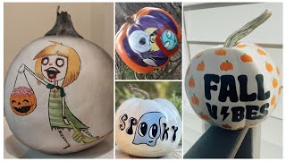 Awosome painted pumpkins for halloween 🤩 [upl. by Fishback]