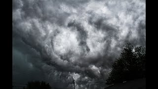 Thunderstorm Produces Amazing Asperitas Clouds  Video Photo and Epic Time Lapse 051518 [upl. by Orian]