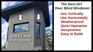 Deer Hunting Box Blind Window Build  The DIY Solution [upl. by Hassett]