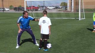 Soccer Training  Defending Technique 1 [upl. by Delos]