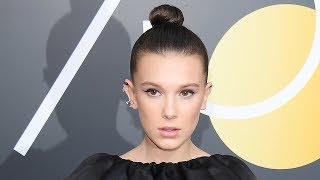 Why Millie Bobbie Brown Didnt Walk Red Carpet With Stranger Things Cast At Globes [upl. by Yetsirhc]