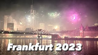 New Year Fireworks 2023 Frankfurt  Silvester 2023  Germany New Year Eve Celebration  Deutschland [upl. by Maryann16]