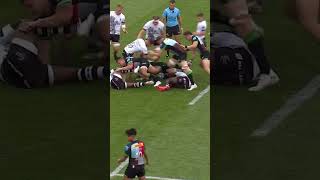 HUGE Tackle From Oscar Beard 🤯💪 premiershiprugby shorts [upl. by Lawlor]