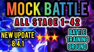 Mock Battle Summoners War All Stage 142 Updated 841 Battle Training Ground [upl. by Ttergram]