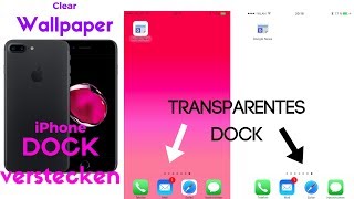 Transparentes Dock für iPhone und iPad iOS 10 erstellen Tutorial DE [upl. by Gnemgnok644]