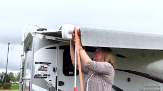 How to setup your Awning Stabilizr on a Carefree Patio Awning [upl. by Ilatfen]