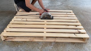 Creative Wood Pallet Furniture DIYs You Cant Miss  Recycled Wood Pallet Chair Building Projects [upl. by Drannek]