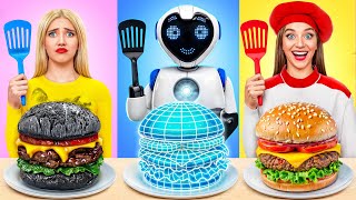 Me vs Grandma Cooking Challenge with a Robot  Fantastic Food Hacks by Multi DO Smile [upl. by Enerual295]