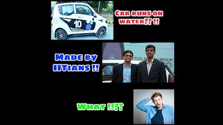 Car runs on water Pani se chalne wali gadi  Made by IITians Electric car modifiedWhat do u think [upl. by Lizned14]