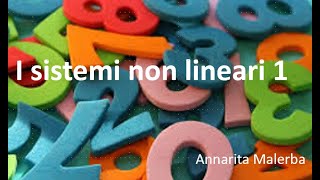 I sistemi non lineari 1 [upl. by Soloman]