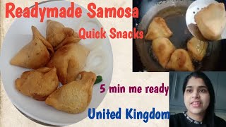 Readymade Samosa in UK 🇬🇧 Super tasty  Quick Snacks  AruAdarsh Vlog [upl. by Netnilc696]