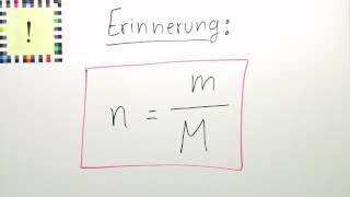 STOFFMENGE MASSE MOLMASSE  ÜBUNG  Chemie  Modelle Formeln und Konzepte [upl. by Rowen]