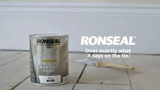 Using Our White One Coat Non Drip Paint  DIY Tips from Ronseal [upl. by Savick]