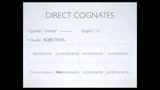 Los Cognados  cognates [upl. by Adigirb]