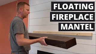 How to Make Wooden Fireplace Mantel  DIY Floating Mantel WoddenMantel FireplaceMantel [upl. by Lewis43]