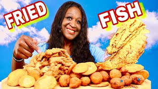 CRISPY FRIED FISH MUKBANG  FRIED CATFISH  LETS TALK ABOUT IT  EAT WITH ME  MUKBANG  먹방 [upl. by Alvie]