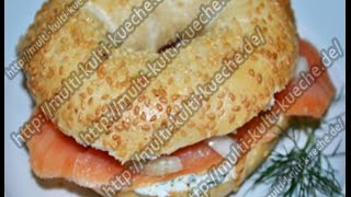 Rezept  Rezepte Lachs Bagel [upl. by Guinn]