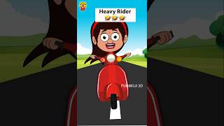 Dont miss the end🤣 funmoji2d rider bike newbike bikelover biker ladyrider comedy cartoon [upl. by Ringsmuth]