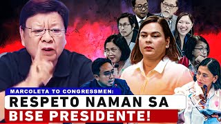 Respeto Naman sa Ating Vice President Marcoleta to Congressmen [upl. by Airekal]