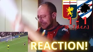 GENOA  SAMPDORIA 11 PSICODRAMMA LIVE REACTION 🤬😡 CATASTROFE AGGHIACCIANTE [upl. by Artiek]