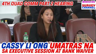 QUAD COMM POGO HEARING CASSY LI ONG NAISAHAN ANG QUAD COMMITTEE [upl. by Pinkham]