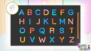 A for apple B for ball kids rhymes ABCD Alphabets A to Z kids learn English Varnmala ABCD abc [upl. by Cost910]