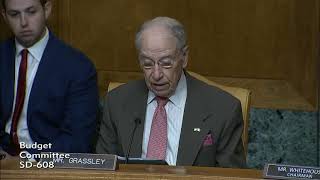 Grassley Delivers Opening Remarks at Senate Budget Committee Hearing on Electric Vehicles [upl. by Glennie]