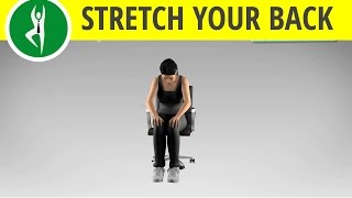 Chair exercise in office stretching your back [upl. by Gratianna]