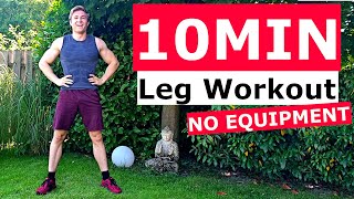 10 MIN LEGS WORKOUT  At Home [upl. by Llerrot696]