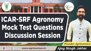 ICAR SRF Agronomy Important Questions  ICAR AIEEA 2024 Exam  Ajay Sir [upl. by Akilam]