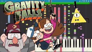 IMPOSSIBLE REMIX  Gravity Falls Theme Song  Piano Cover [upl. by Ecar406]