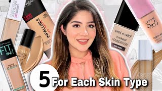 15 BEST Foundation for DRY OILY COMBINATION amp NORMAL Skin Type  Which One You NEED [upl. by Nivlac695]