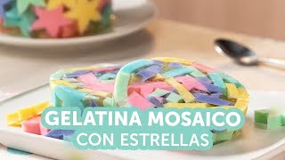 Gelatina mosaico con estrellas  Kiwilimón [upl. by Griseldis]