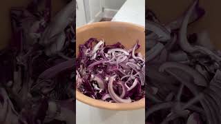 Crunchy Red Cabbage Slaw For Fish Tacos [upl. by O'Malley43]