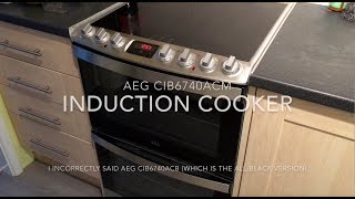 AEG CIB6740ACM  CIB6740ACB Induction cooker review [upl. by Rozek257]