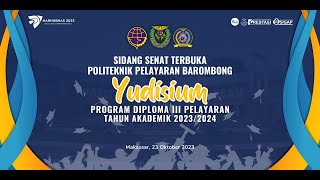 Yudisium Sidang Senat Terbuka Program Diploma III Pelayaran  Politeknik Pelayaran Barombong [upl. by Aicnetroh]