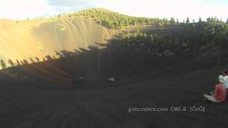 Helicopter lands in Double Crater Volcano in Flagstaff AZ [upl. by Melvyn526]