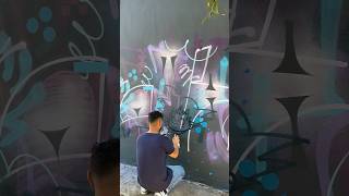 🗿🌴🧨 Domingo pintando con el Crew Graffitiprocess tutorialgraffiti [upl. by Ainos]