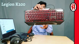 Lenovo Legion K200 Gaming Backlit Keyboard Unboxing [upl. by Genovera]