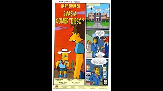 simpson comics bongo historieta bart en come todo lo que puedas comer [upl. by Wilde]