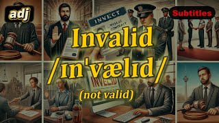 adj Invalid meaning not valid with 5 examples [upl. by Ventura704]