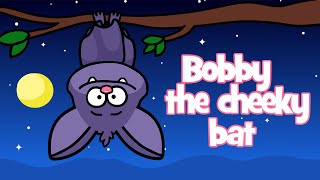 Bat song  Bobby the cheeky bat  funny kids song  Hooray kids songs amp nursery rhymes [upl. by Vanni]