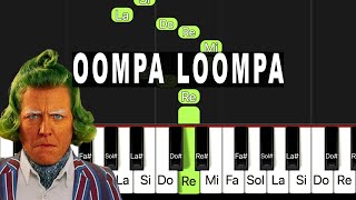 Oompa Loompa  Piano Cover Tutorial Facile [upl. by Eam]